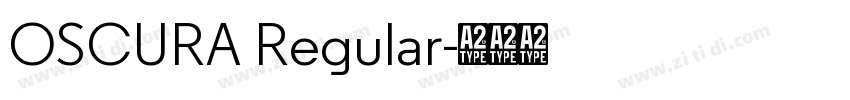 OSCURA Regular字体转换